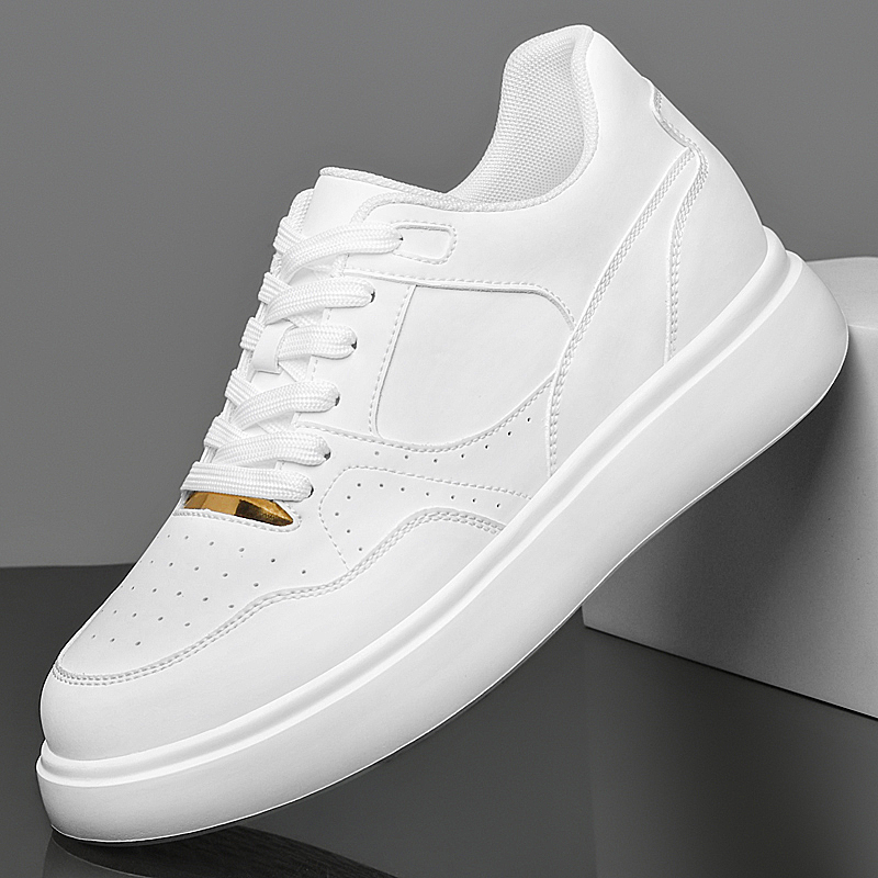 Men Solid Faux Leather Skate S - Men'S Shoes With Height Increase review and price