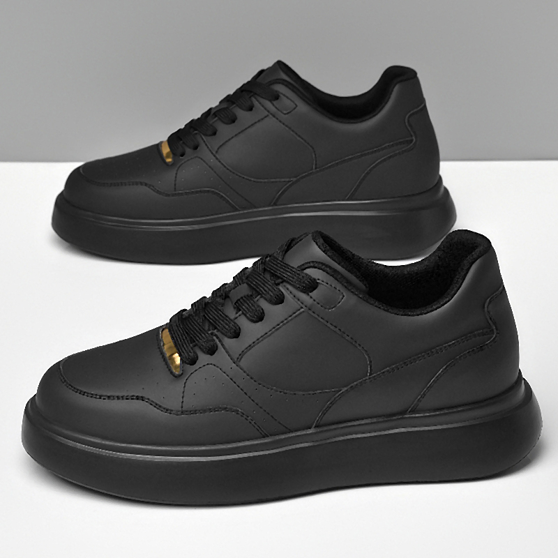 Men Solid Faux Leather Skate S - Men'S Shoes With Height Increase review and price